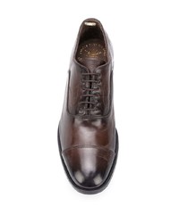 dunkelbraune Leder Oxford Schuhe von Officine Creative