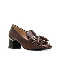 dunkelbraune Leder Pumps von Tod's