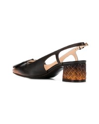 dunkelbraune Leder Pumps von Bottega Veneta