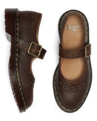 dunkelbraune Leder Pumps von Dr. Martens