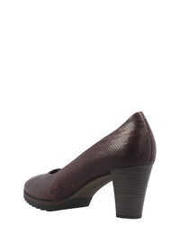 dunkelbraune Leder Pumps von Gabor