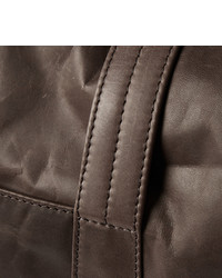 dunkelbraune Leder Reisetasche von Maison Margiela