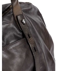 dunkelbraune Leder Reisetasche von Numero 10