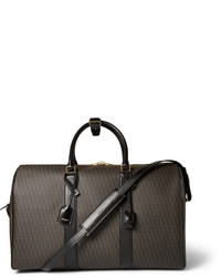 dunkelbraune Leder Reisetasche von Saint Laurent