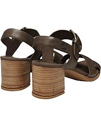 dunkelbraune Leder Sandaletten von Timberland