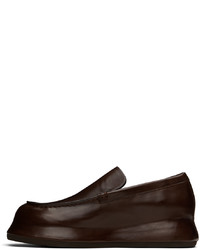 dunkelbraune Leder Slipper von Jacquemus