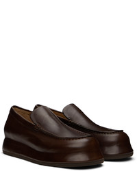 dunkelbraune Leder Slipper von Jacquemus