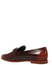 dunkelbraune Leder Slipper von Tod's