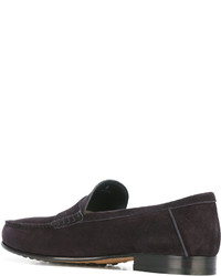 dunkelbraune Leder Slipper von Tod's