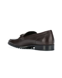 dunkelbraune Leder Slipper von Tod's