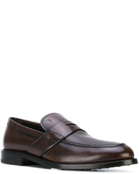 dunkelbraune Leder Slipper von Tod's