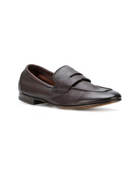 dunkelbraune Leder Slipper von Henderson Baracco