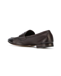 dunkelbraune Leder Slipper von Henderson Baracco