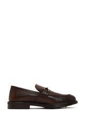 dunkelbraune Leder Slipper von Derimod