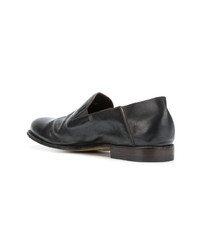 dunkelbraune Leder Slipper von Officine Creative