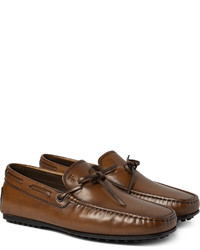 dunkelbraune Leder Slipper von Tod's