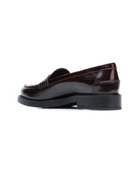 dunkelbraune Leder Slipper von Tod's