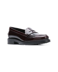 dunkelbraune Leder Slipper von Tod's