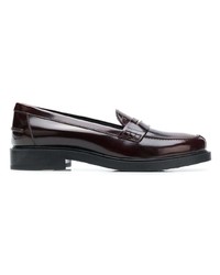 dunkelbraune Leder Slipper von Tod's