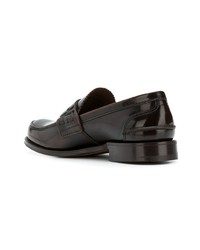 dunkelbraune Leder Slipper von Church's