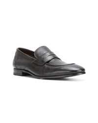 dunkelbraune Leder Slipper von Henderson Baracco