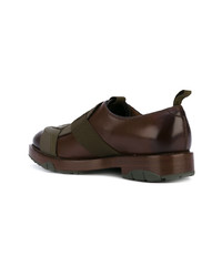 dunkelbraune Leder Slipper von Salvatore Ferragamo