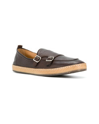 dunkelbraune Leder Slipper von Henderson Baracco