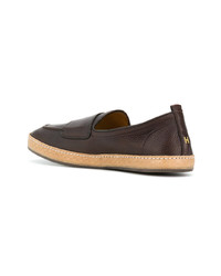 dunkelbraune Leder Slipper von Henderson Baracco