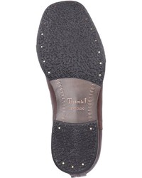 dunkelbraune Leder Slipper von Think