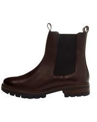 dunkelbraune Leder Stiefeletten von ara