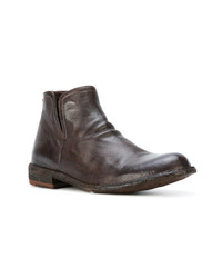 dunkelbraune Leder Stiefeletten von Officine Creative