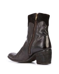 dunkelbraune Leder Stiefeletten von Madison.Maison