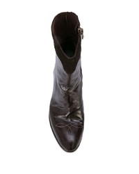 dunkelbraune Leder Stiefeletten von Madison.Maison