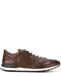 dunkelbraune Leder Turnschuhe von Tod's