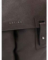 dunkelbraune Leder Umhängetasche von Orciani