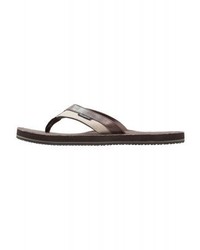 dunkelbraune Leder Zehensandalen von Billabong