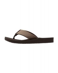 dunkelbraune Leder Zehensandalen von Cobian