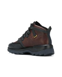 dunkelbraune Lederarbeitsstiefel von Camper