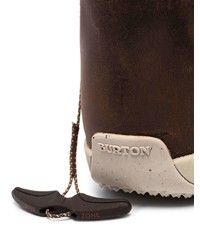 dunkelbraune Lederarbeitsstiefel von Burton Ak