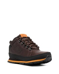 dunkelbraune Lederarbeitsstiefel von New Balance