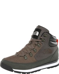 dunkelbraune Lederarbeitsstiefel von The North Face