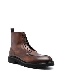 dunkelbraune Lederfreizeitstiefel von Canali