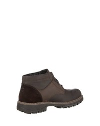 dunkelbraune Lederfreizeitstiefel von camel active