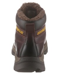 dunkelbraune Lederfreizeitstiefel von Cat