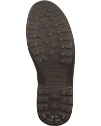 dunkelbraune Lederfreizeitstiefel von Clarks