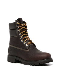 dunkelbraune Lederfreizeitstiefel von Timberland