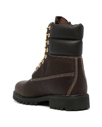 dunkelbraune Lederfreizeitstiefel von Timberland