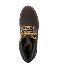 dunkelbraune Lederfreizeitstiefel von Timberland