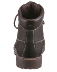 dunkelbraune Lederfreizeitstiefel von Dockers by Gerli