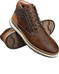 dunkelbraune Lederfreizeitstiefel von Franco Bettoni